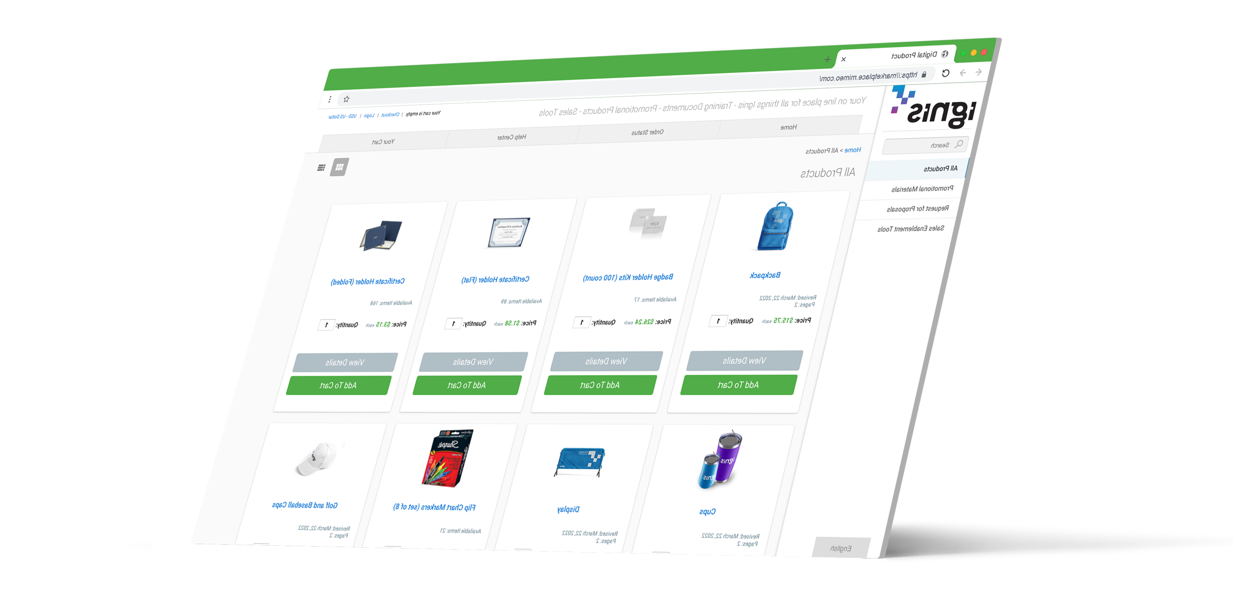 browser screenshot of Mimeo Marketplace