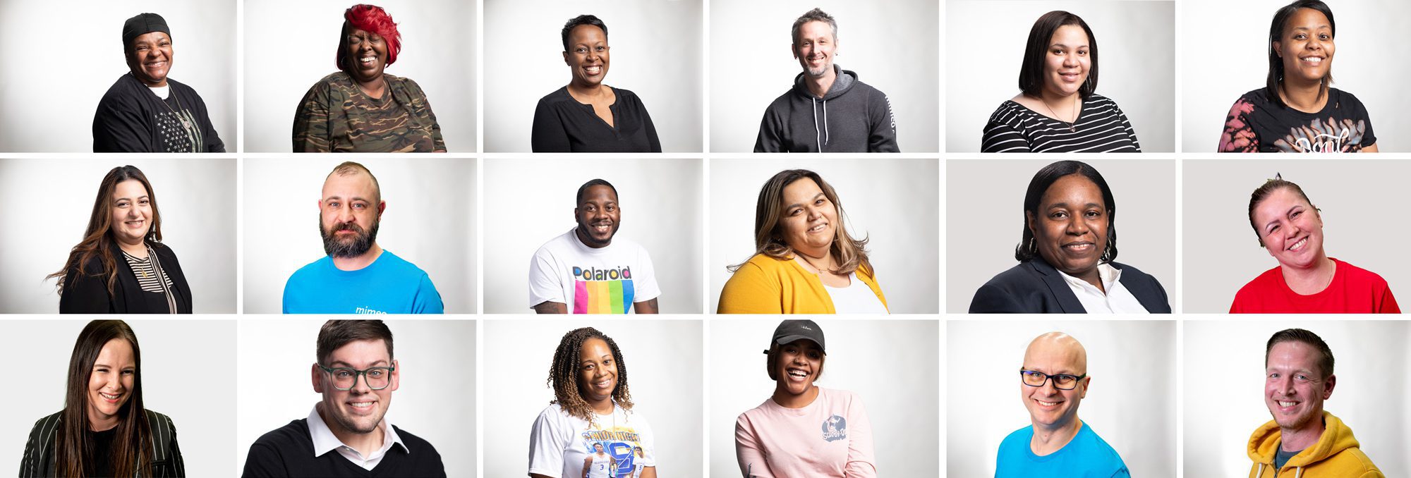 collage of Mimeo employees