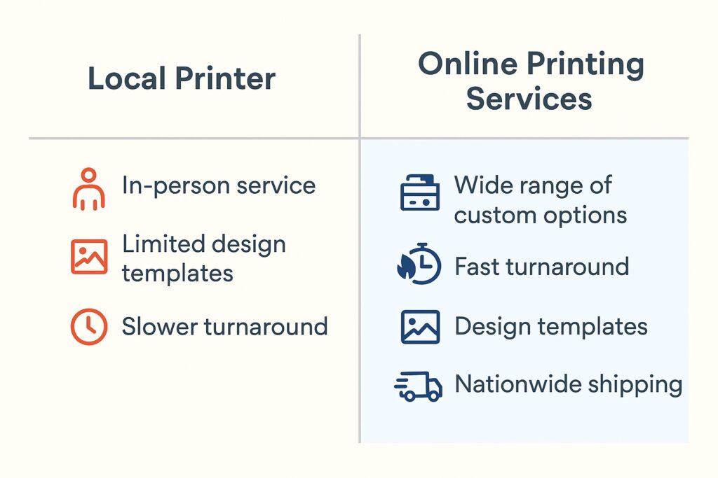 Local vs Online Printing Services