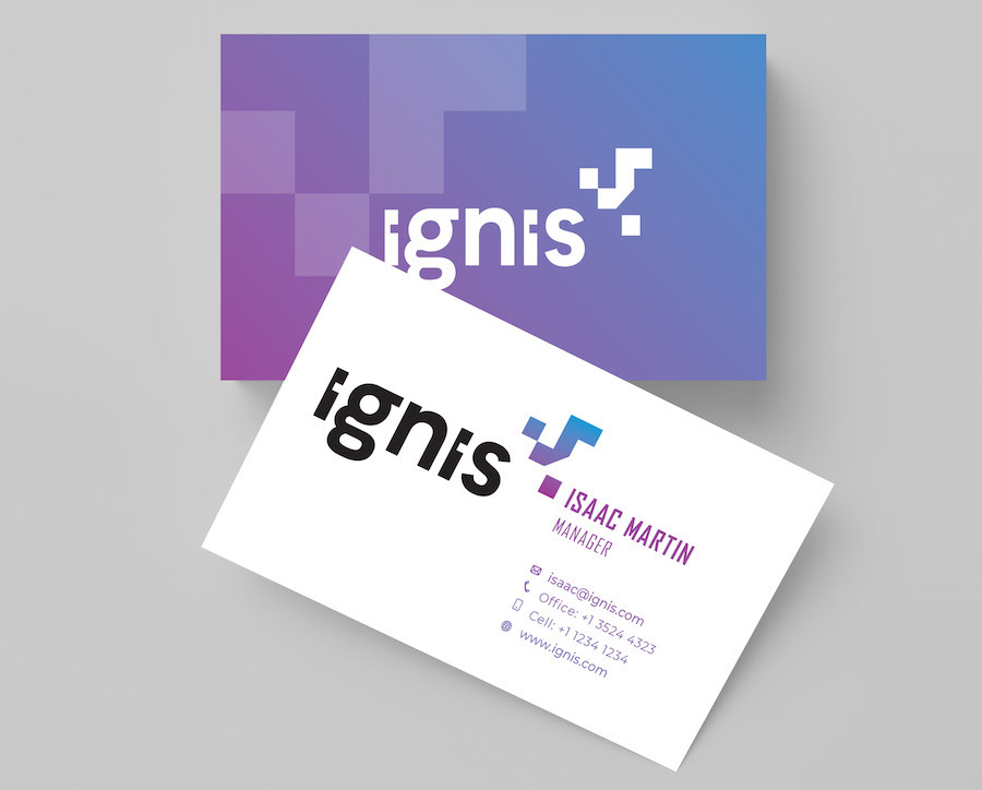 Custom business card print