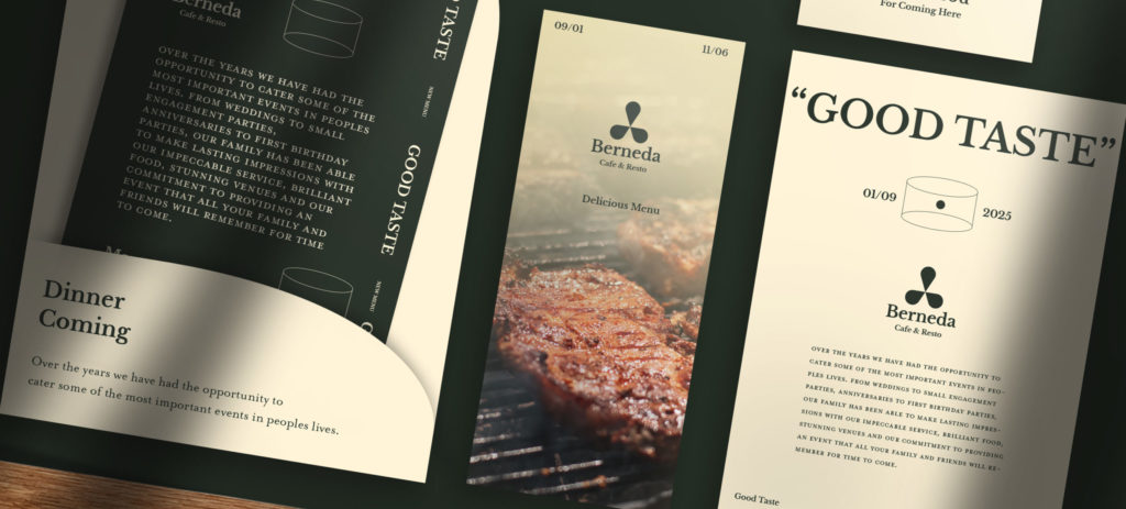 printed restaurant collateral