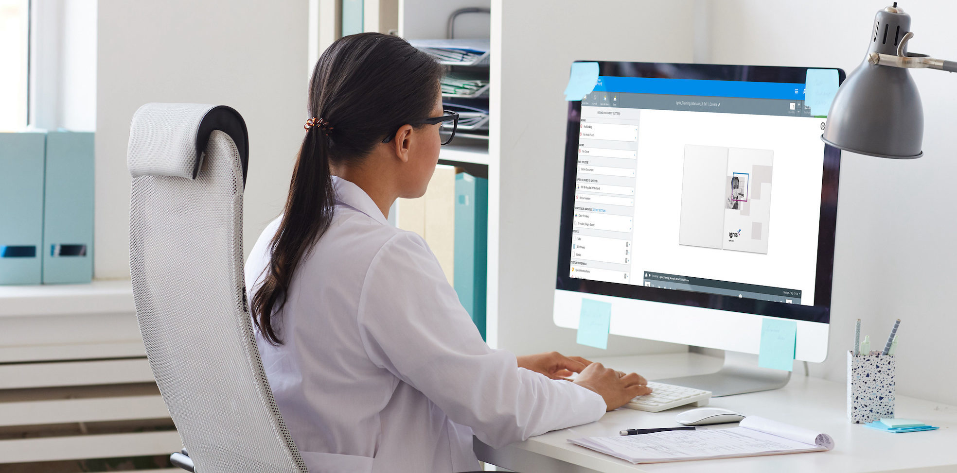 doctor using Mimeo Print Platform