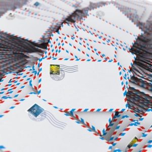 A stack of letters