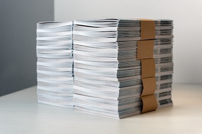 low volume run of bundled booklets