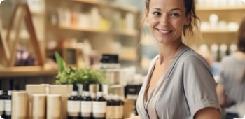 woman in shop