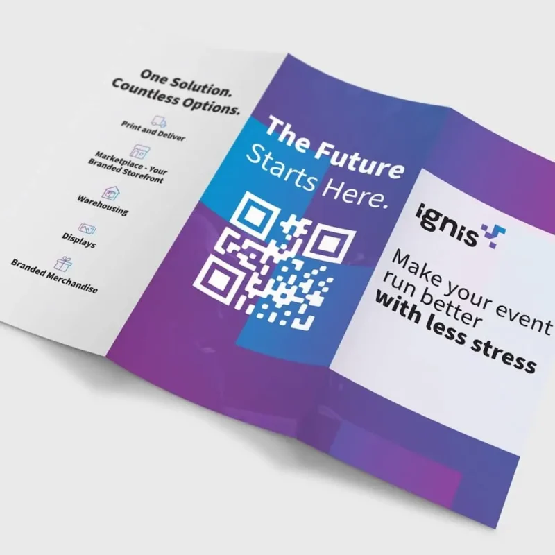 tri-fold printed brochure