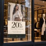 custom retail window poster