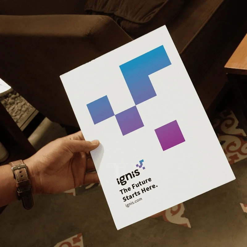 person holding a flyer