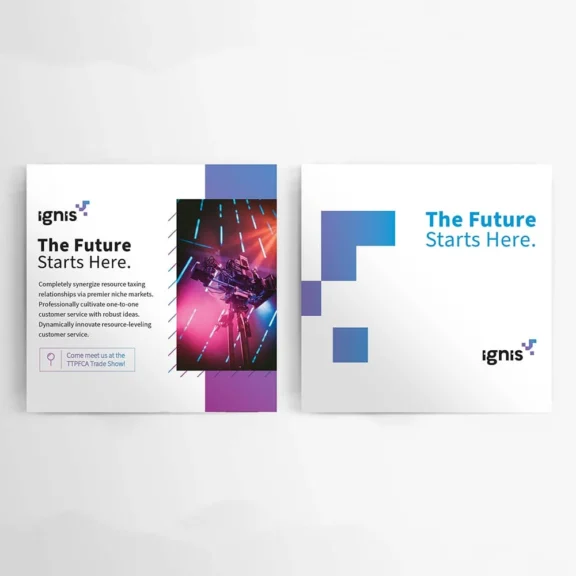 open flyer printed