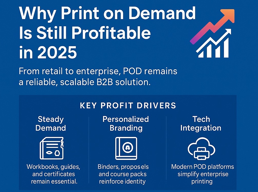 is print on demand profitable? infographic 