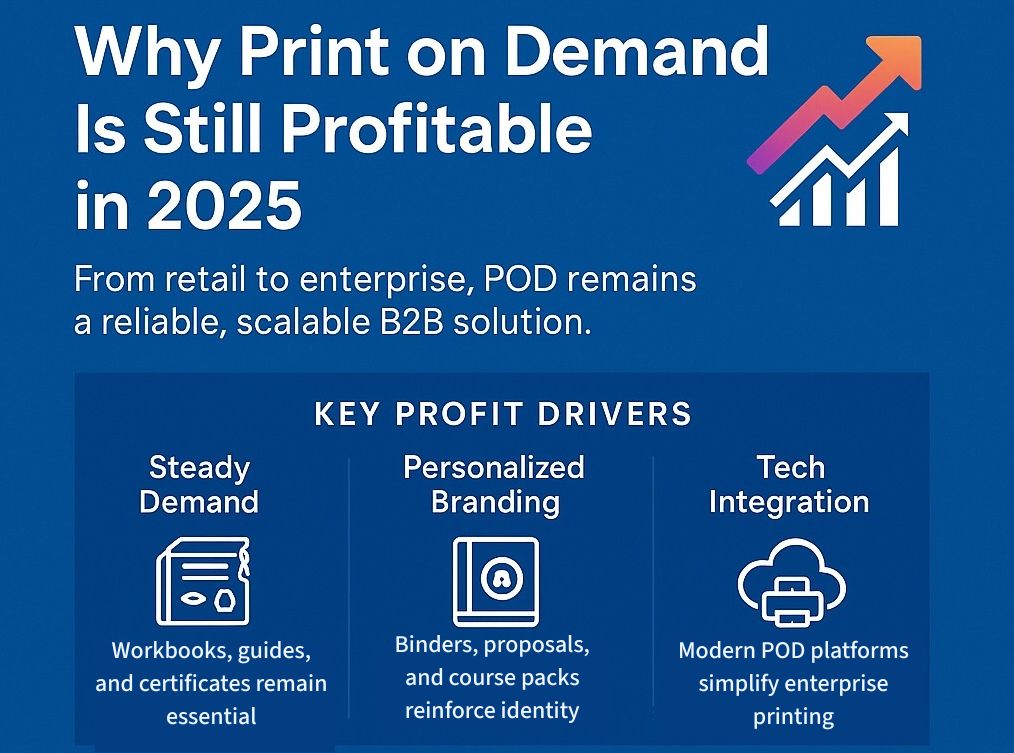is print on demand profitable? infographic 