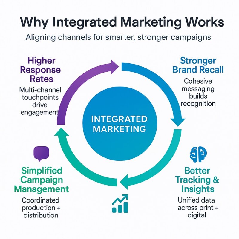 Infographic about why print and digital marketing for associations is the best path.