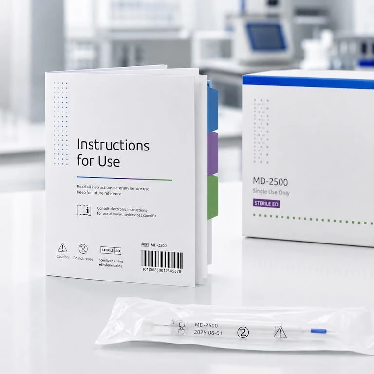 An IFU binder in a medical setting