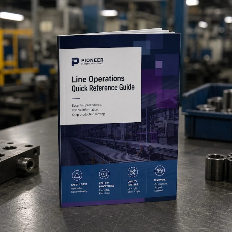 A manufacturing perfect bound booklet
