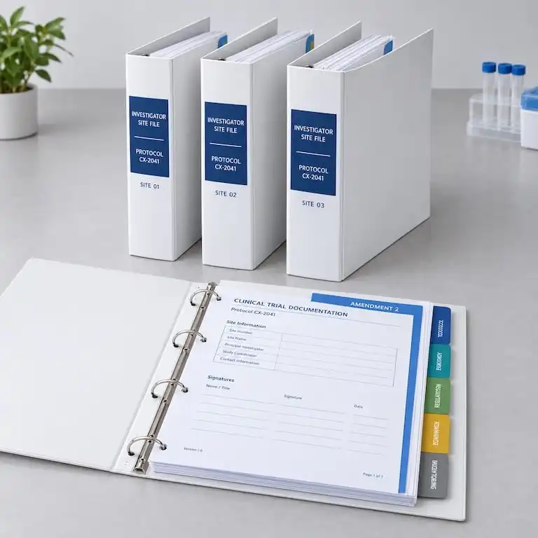 clinical trials binders