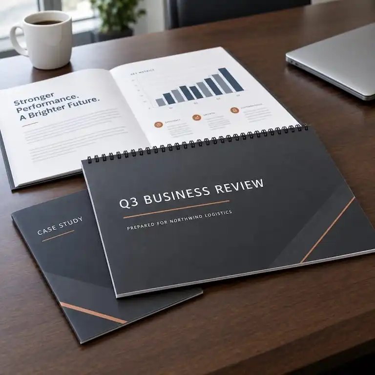 marketing proposal and leave-behind